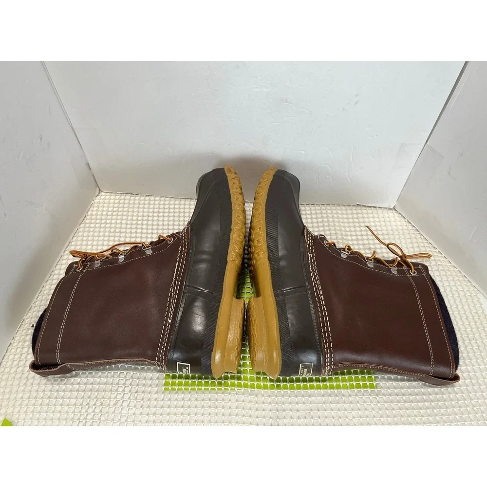 LL Bean Maine Hunting Shoe Men's 9 Brown Leather 10